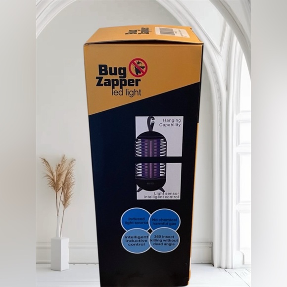 LED Light Bug Zapper Rechargeable 2in1 Wireless Insect Killer Lamp 2500mAh - Picture 2 of 4